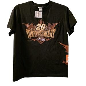 Vtg 2004 Chase Authentics Tony Stewart Youth M 10-12 T-Shirt #20 Nascar NWT